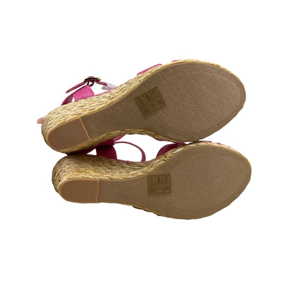 Dolce Vita Women's Sandal Espadrille Jute Wedge Pink Fuchsia Strappy Size 8.5 - Picture 9 of 10